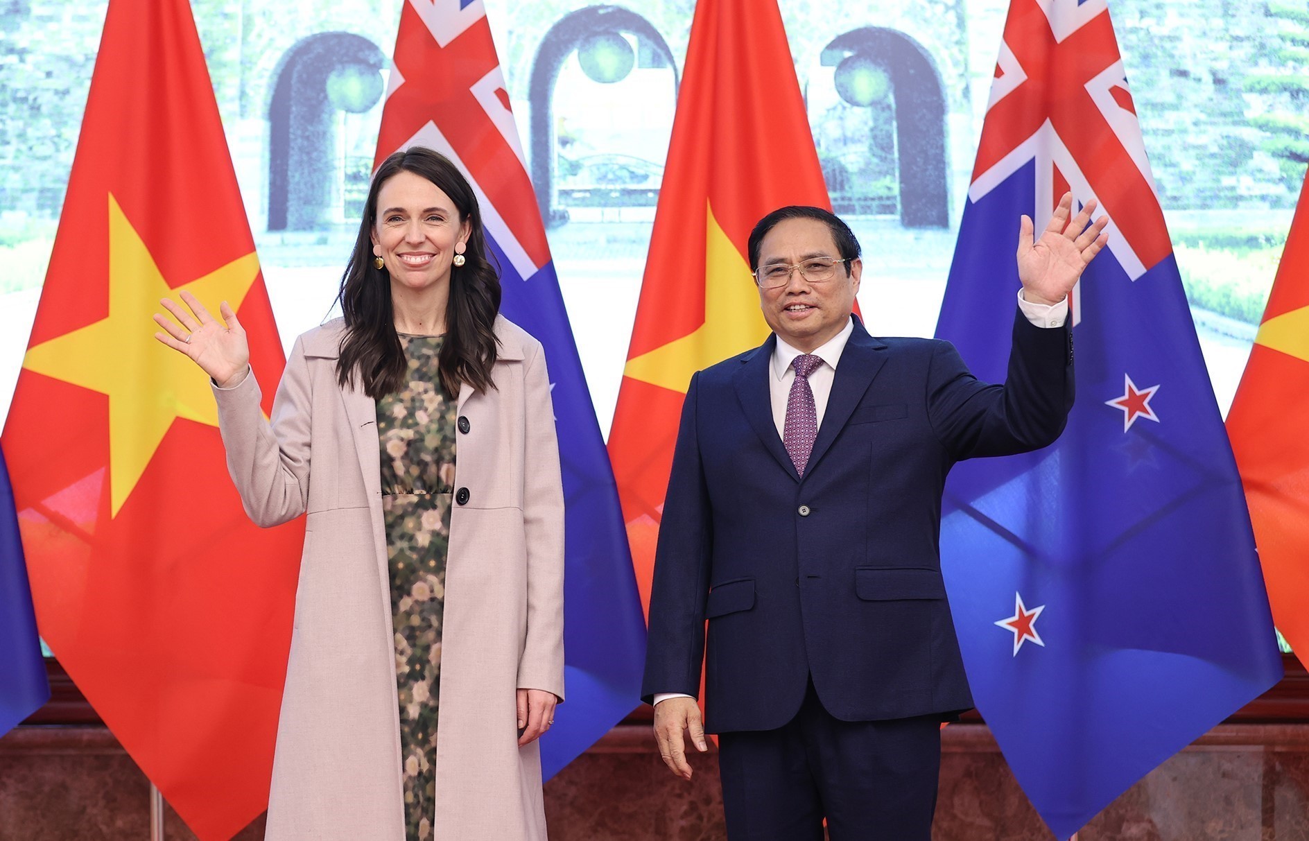 Entretien entre les Premiers ministres vietnamien et néo-zélandais