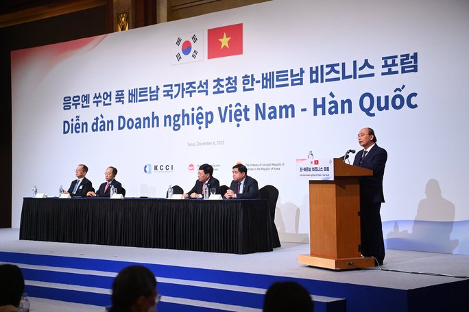 Le président Nguyen Xuan Phuc participe au Forum d’affaires Vietnam-République de Corée