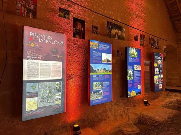 Des artefacts archéologiques de la Cité Thang Long exposés à Provins en France