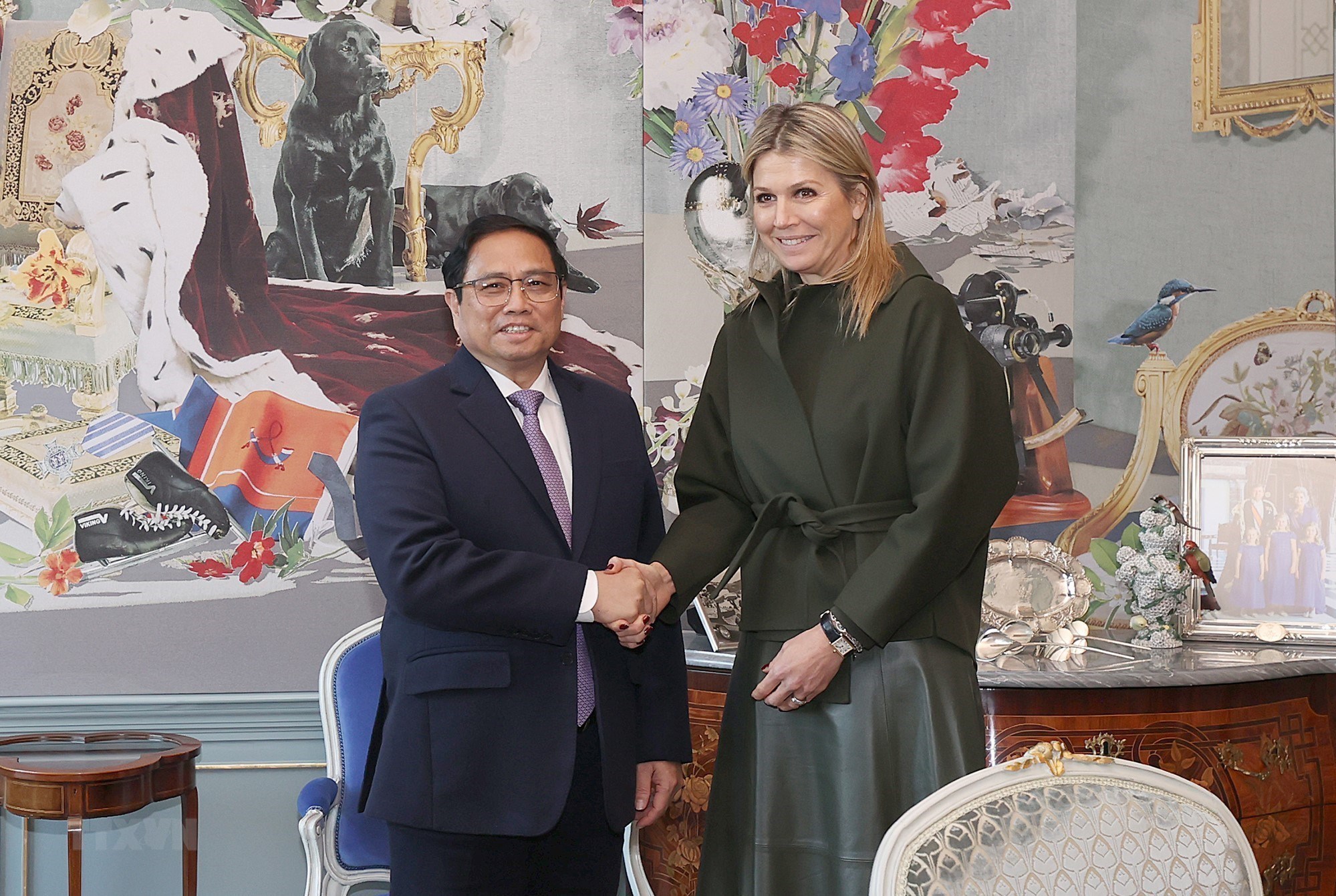 Le Premier ministre Pham Minh Chinh rencontre la reine néerlandaise Maxima