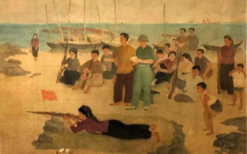 Plus de 50 œuvres à l exposition L amour des militaires et du peuple