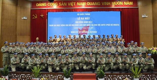 Le Vietnam lance sa deuxième équipe du génie pour le maintien de la paix