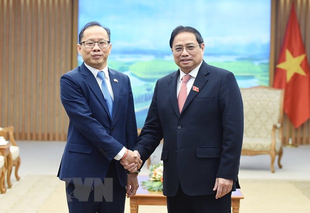 Le Premier ministre Pham Minh Chinh reçoit l ambassadeur du Cambodge