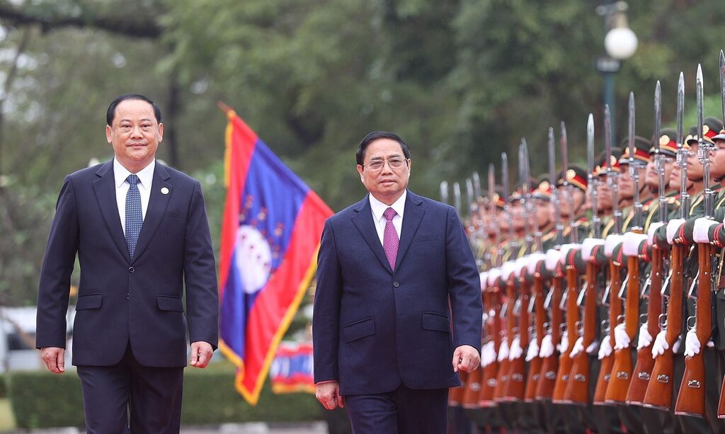 Le Premier ministre Pham Minh Chinh entame sa visite officielle au Laos