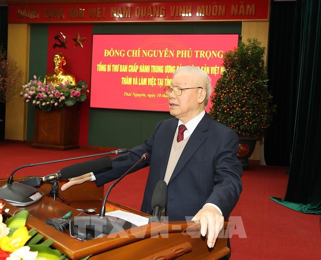 Le leader du PCV exhorte Thai Nguyên à devenir l un des pôles économiques et industriels du pays