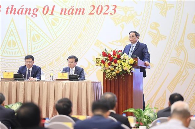 Le PM Pham Minh Chinh à la conférence-bilan de 2022 du secteur des Transports
