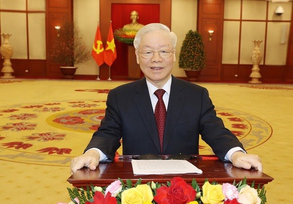 Le secrétaire général du Parti Nguyen Phu Trong adresse ses meilleurs voeux du Têt du Chat 2023