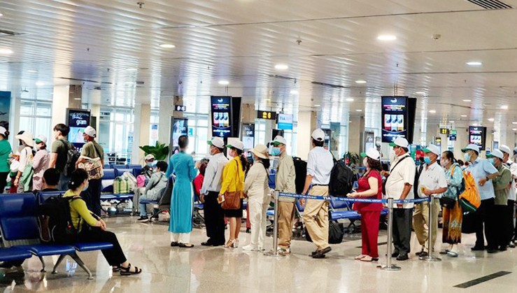 Têt du Chat L aéroport de Tan Son Nhat dessert 3,1 millions de passengers