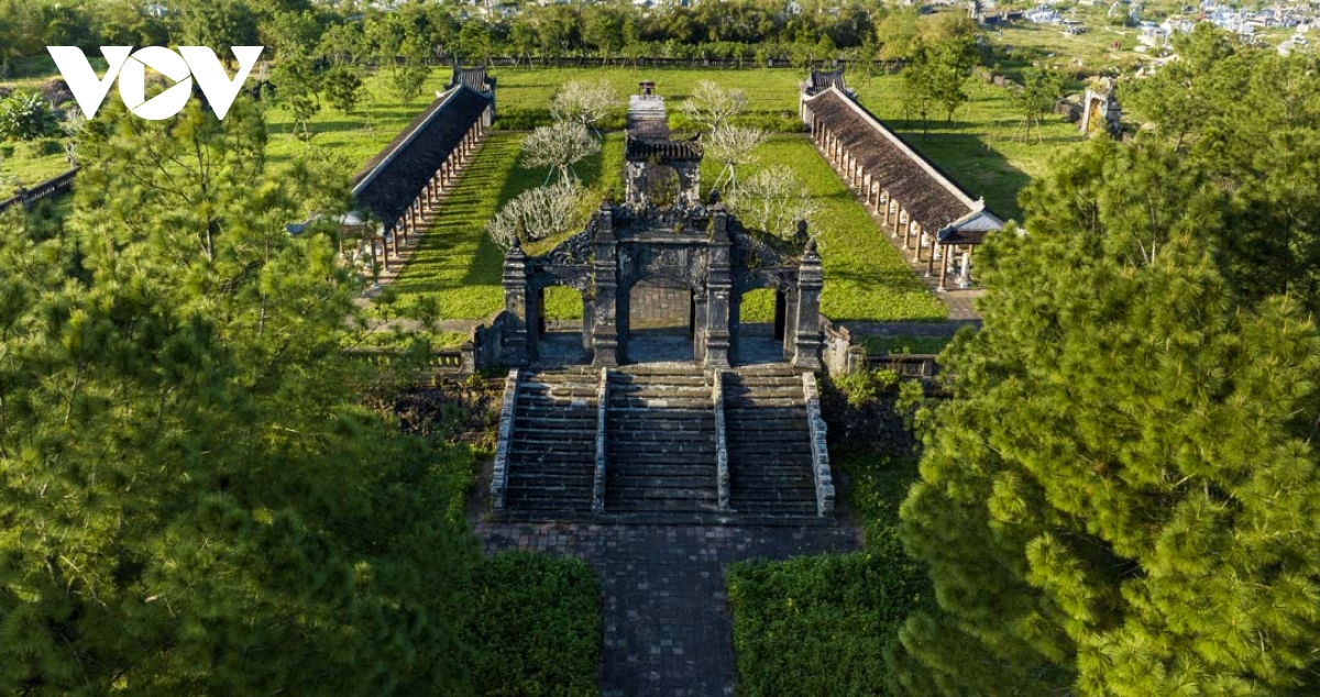 Admirer Hue verte, propre et belle d’en haut