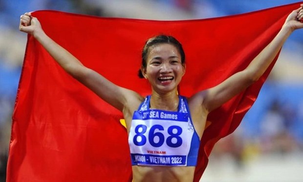 Championnat d’Asie d’athlétisme en salle 2023 Nguyên Thi Oanh remporte une médaille d’or