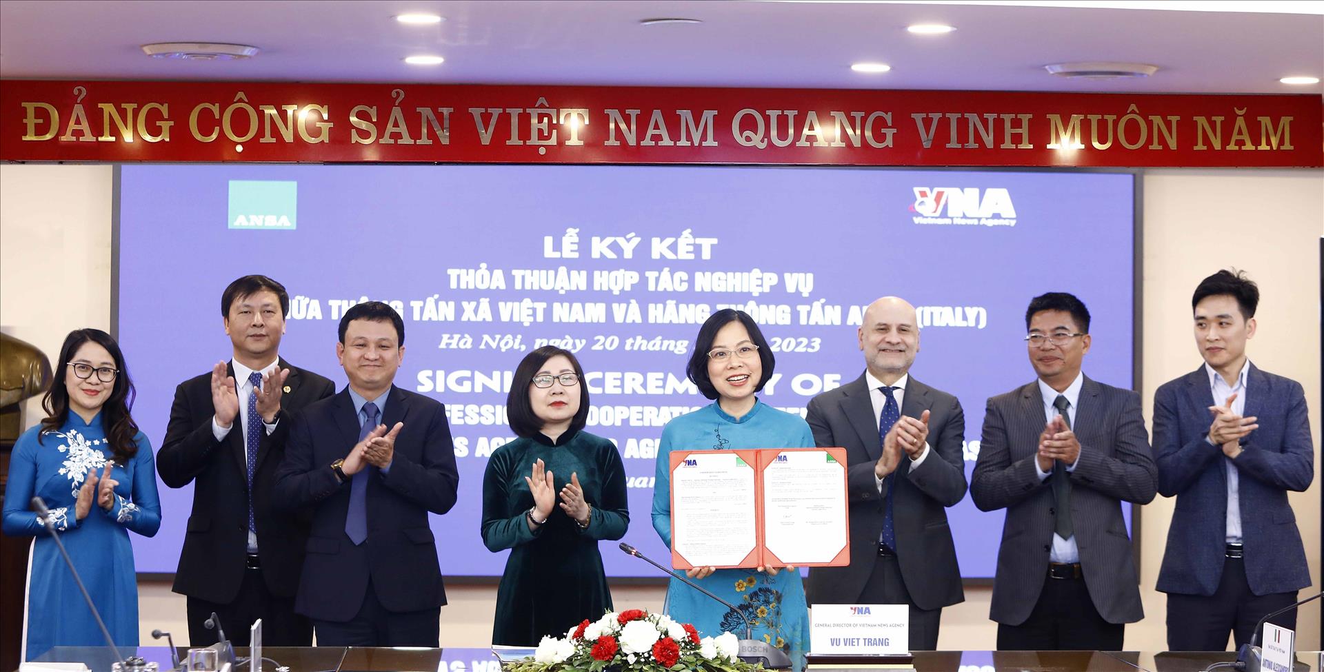 Le partenariat entre la VNA et l’ANSA contribue aux liens Vietnam-Italie