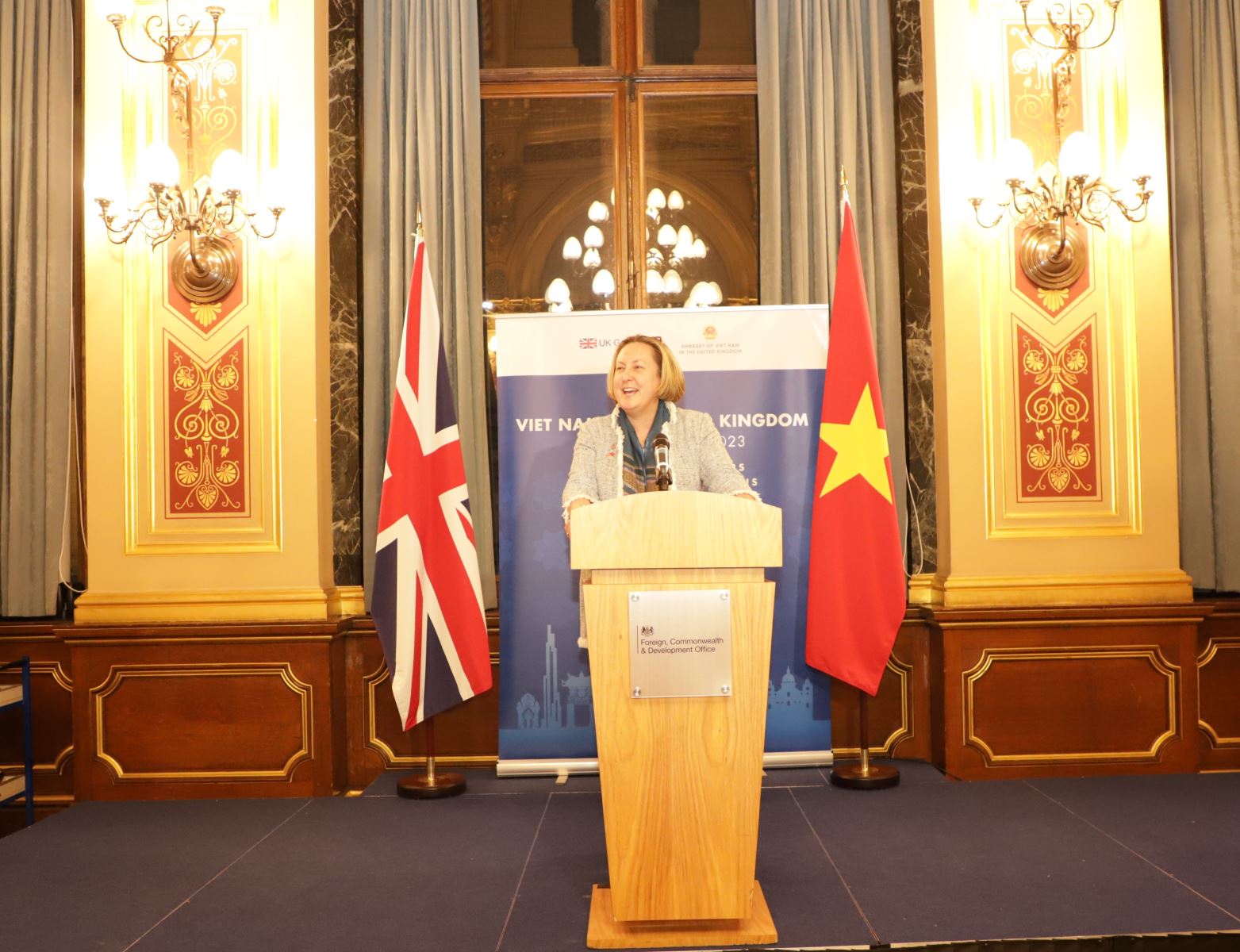 Cérémonie d annonce de l Année de l amitié Vietnam - Royaume-Uni 2023 à Londres