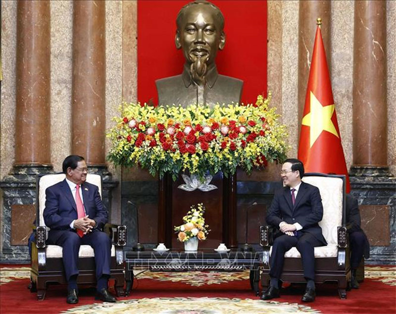 Le président Vo Van Thuong reçoit le vice-Premier ministre cambodgien
