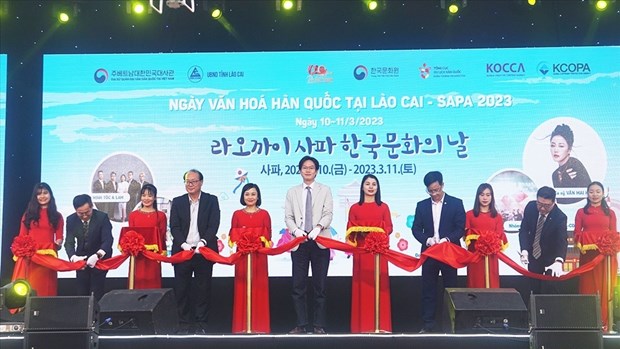 Lao Cai ouverture de la Journée de la culture sud-coréenne à Sa Pa