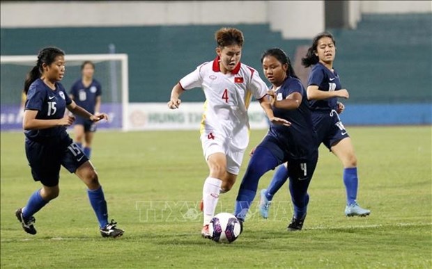 Coupe d’Asie de football féminin U20 le Vietnam bat Singapour à 11-0