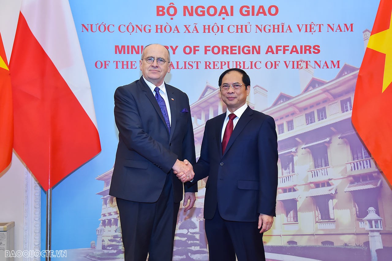 Entretien entre Bùi Thanh Son et son homologue polonais Zbigniew Rau