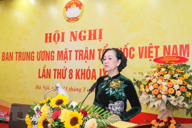 La permanente du Secrétariat souligne le rôle du Front de la Patrie du Vietnam