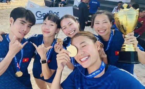 Le Vietnam défend le titre de champion d Asie de beach handball