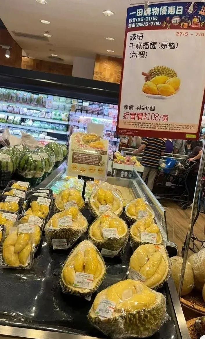 Les Taïwanais sont friands du durian vietnamien