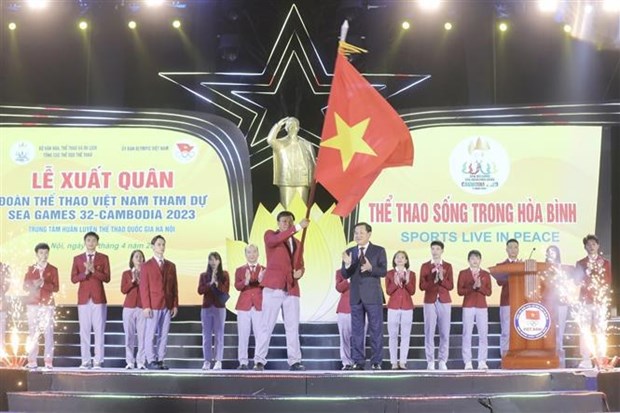 SEA Games 32 cérémonie de départ de la délégation sportive vietnamienne