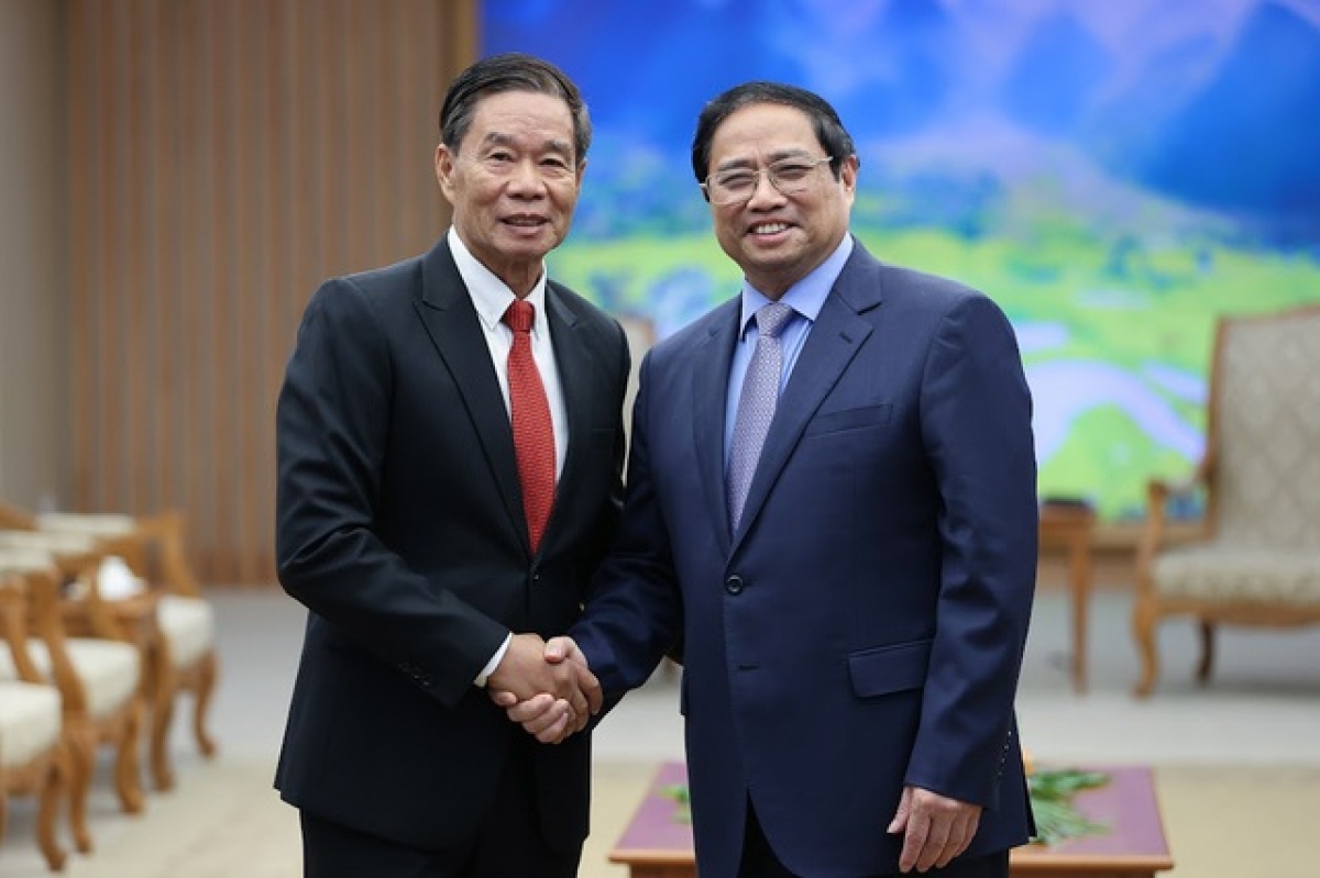 Le Premier ministre reçoit le président du Front lao d’édification nationale