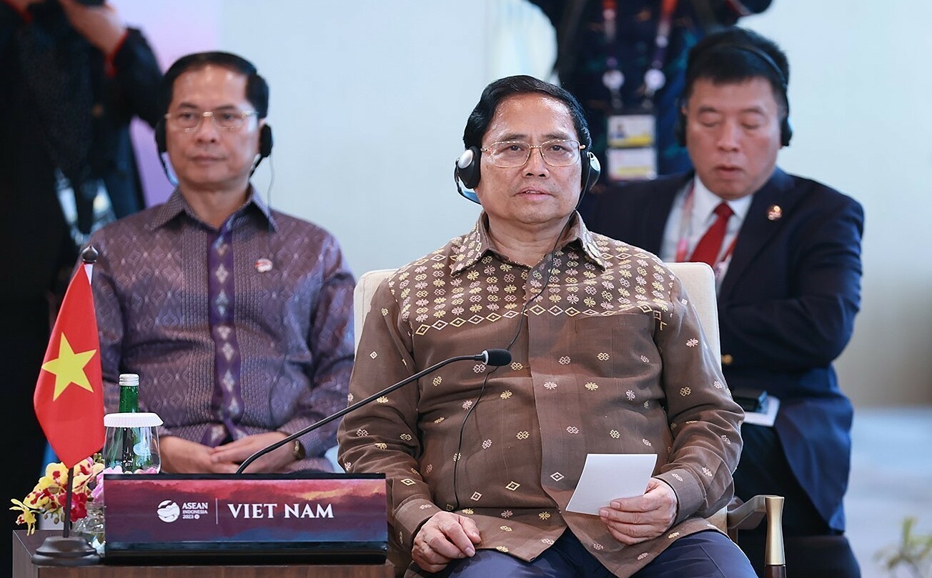 ASEAN 42 le Premier ministre Pham Minh Chinh assiste à la réunion restreinte