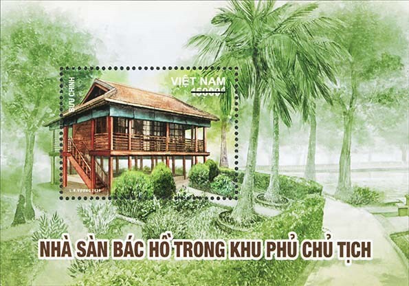 La nouvelle collection de timbres présente la maison sur pilotis du Président Ho Chi Minh