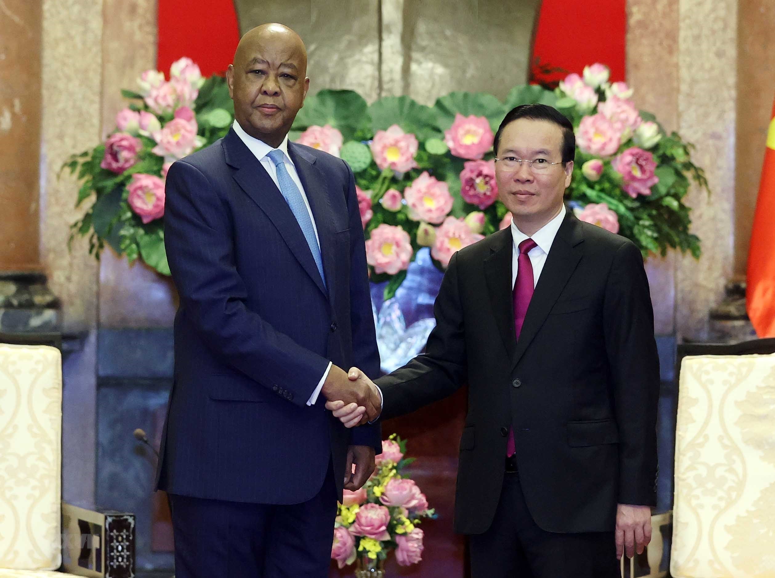 Le président Vo Van Thuong reçoit la délégation du Parti révolutionnaire tanzanien