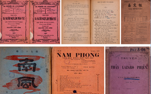 Anciennes publications vietnamiennes en Quoc Ngu exposées à Paris