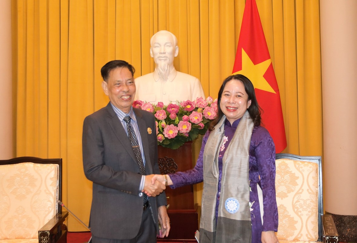 La vice-présidente Vo Thi Anh Xuan reçoit une délégation cambodgienne