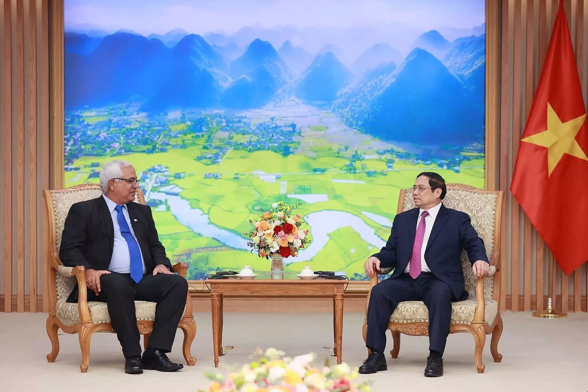 Le Premier ministre Pham Minh Chinh reçoit le ministre cubain de la Justice