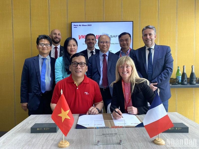 Paris Air Show 2023 la nouvelle flotte de Vietjet dotée de sièges modernes