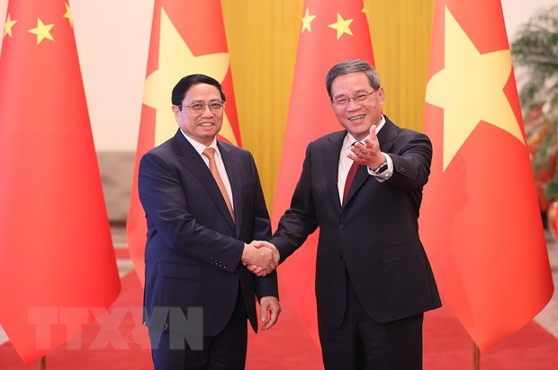 Le PM chinois préside la cérémonie d accueil du PM vietnamien