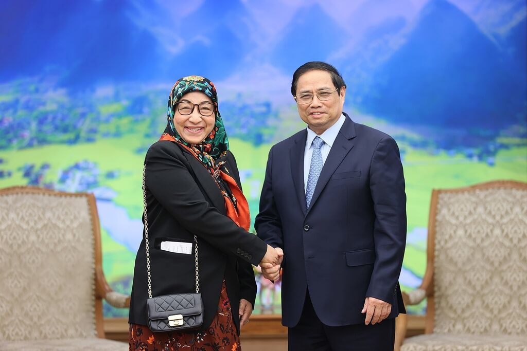 Le Premier ministre Pham Minh Chinh reçoit l ambassadrice de Brunei au Vietnam