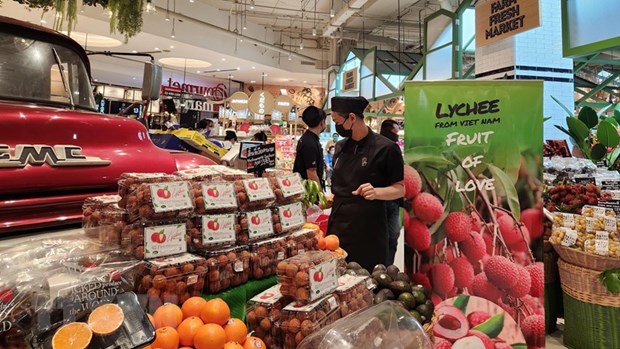 Les litchis de Bac Giang en vente dans sept centres commerciaux en Thaïlande