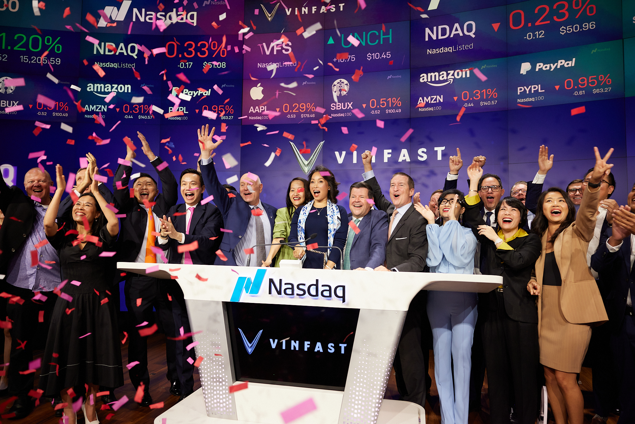 VinFast fait ses débuts au Nasdaq