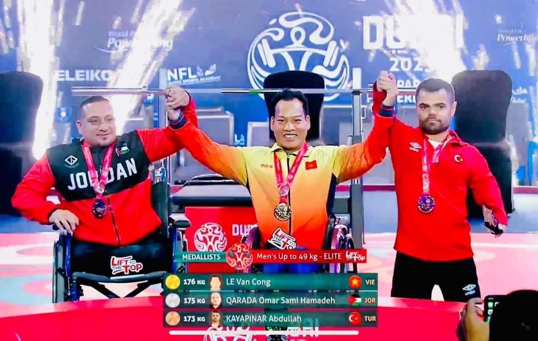 Le Van Cong remporte l or aux Championnats du monde de para-powerlifting 2023