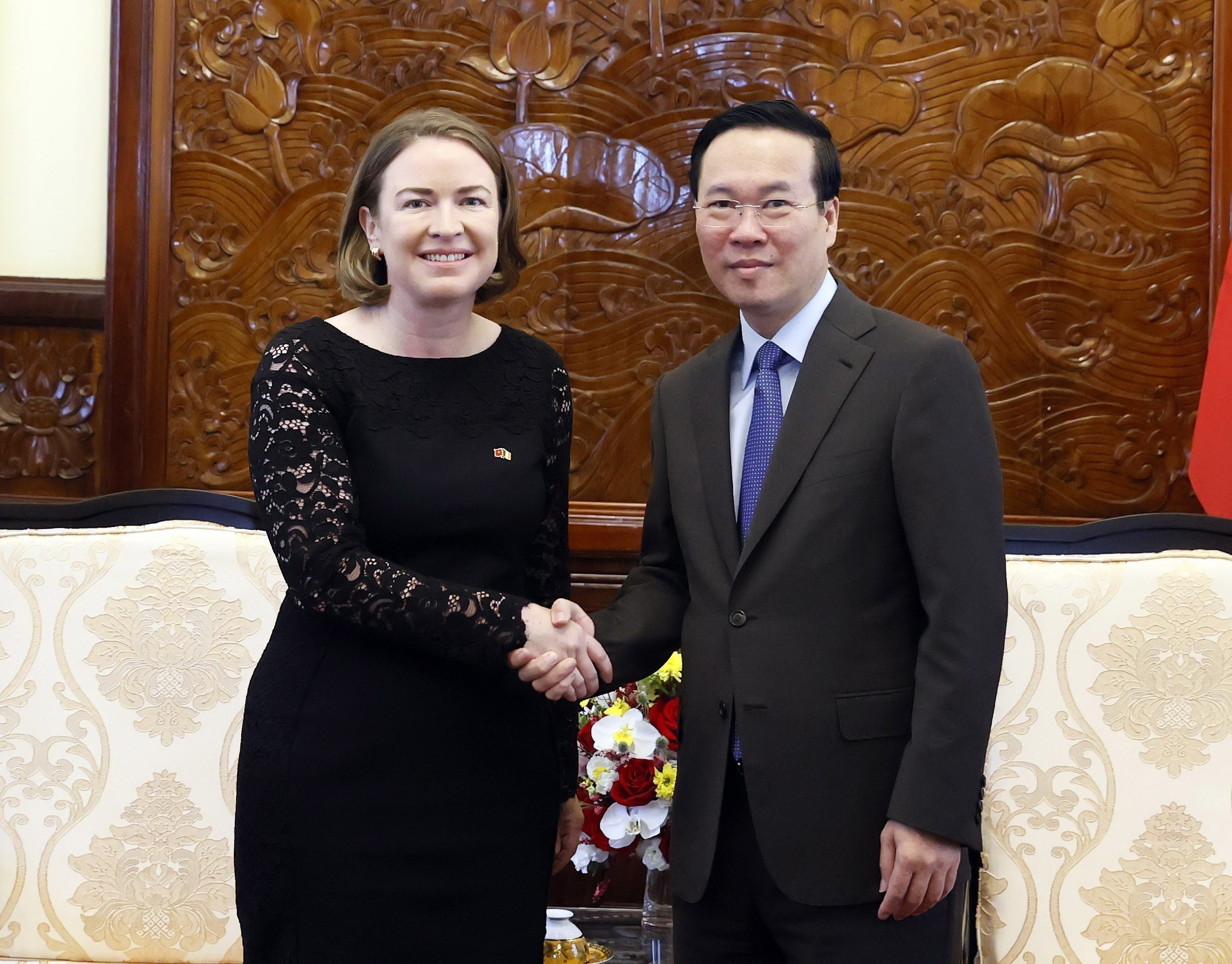 Le président Vo Van Thuong reçoit les ambassadeurs d’Irlande, d’Italie, de Lituanie et de R de Corée
