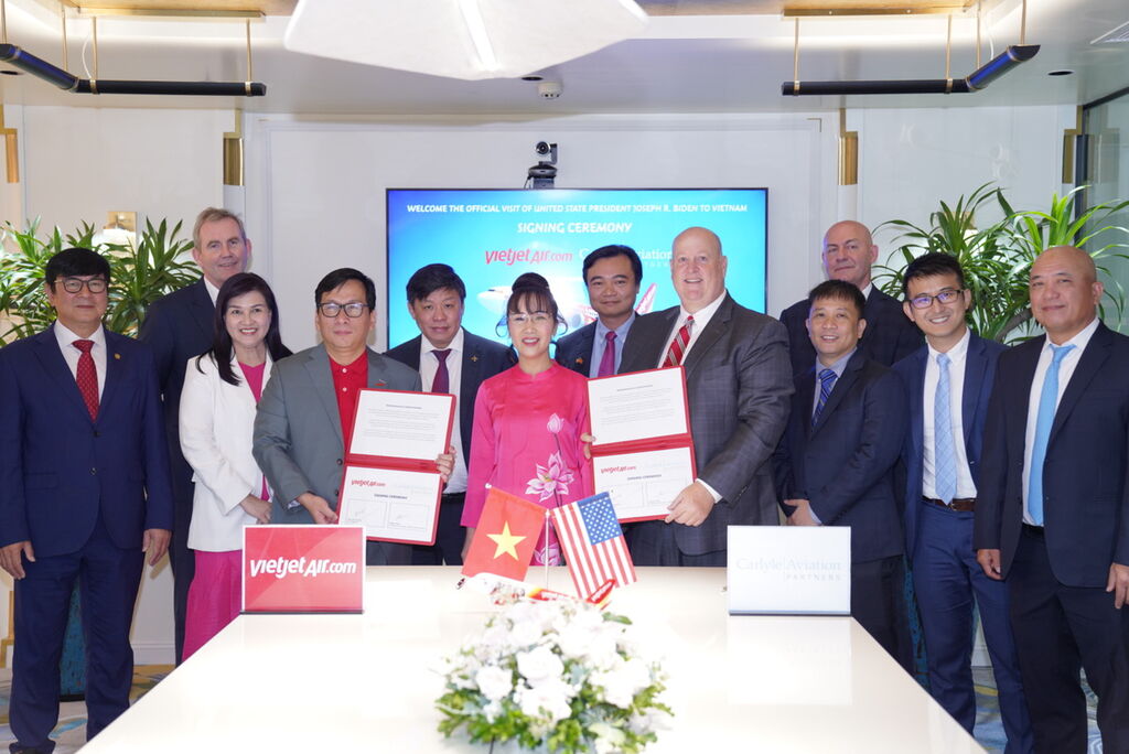 Vietjet et Carlyle Group signent un protocole d accord pour un financement d avions