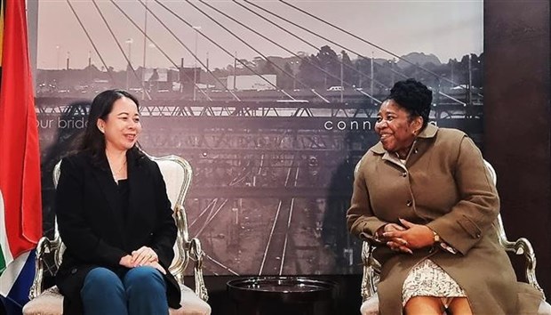 La vice-présidente Vo Thi Anh Xuan en visite officielle en Afrique du Sud
