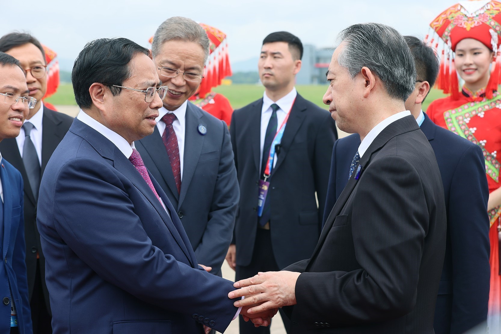 Le Premier ministre Pham Minh Chinh termine son voyage en Chine pour participer à CAEXPO et CABIS