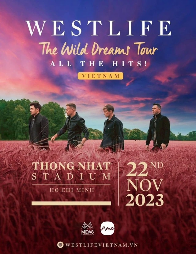 Le groupe Westlife revient au Vietnam pour un concert unique à Hô Chi Minh-Ville