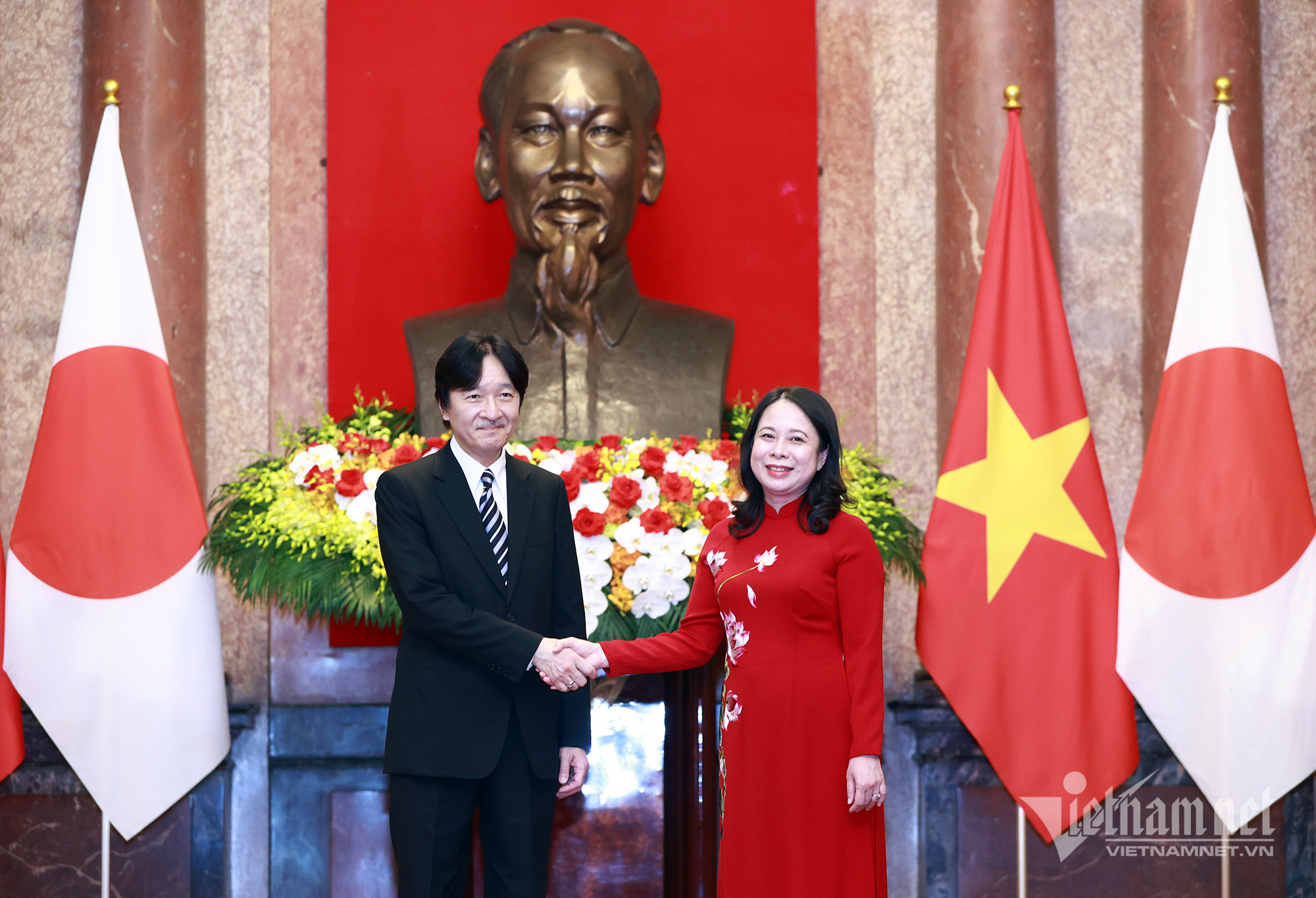 La vice-présidente vietnamienne rencontre le prince héritier et la princesse héritière du Japon
