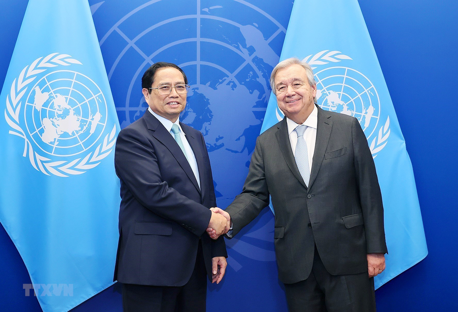 Le Premier ministre Pham Minh Chinh rencontre le secrétaire général de l ONU