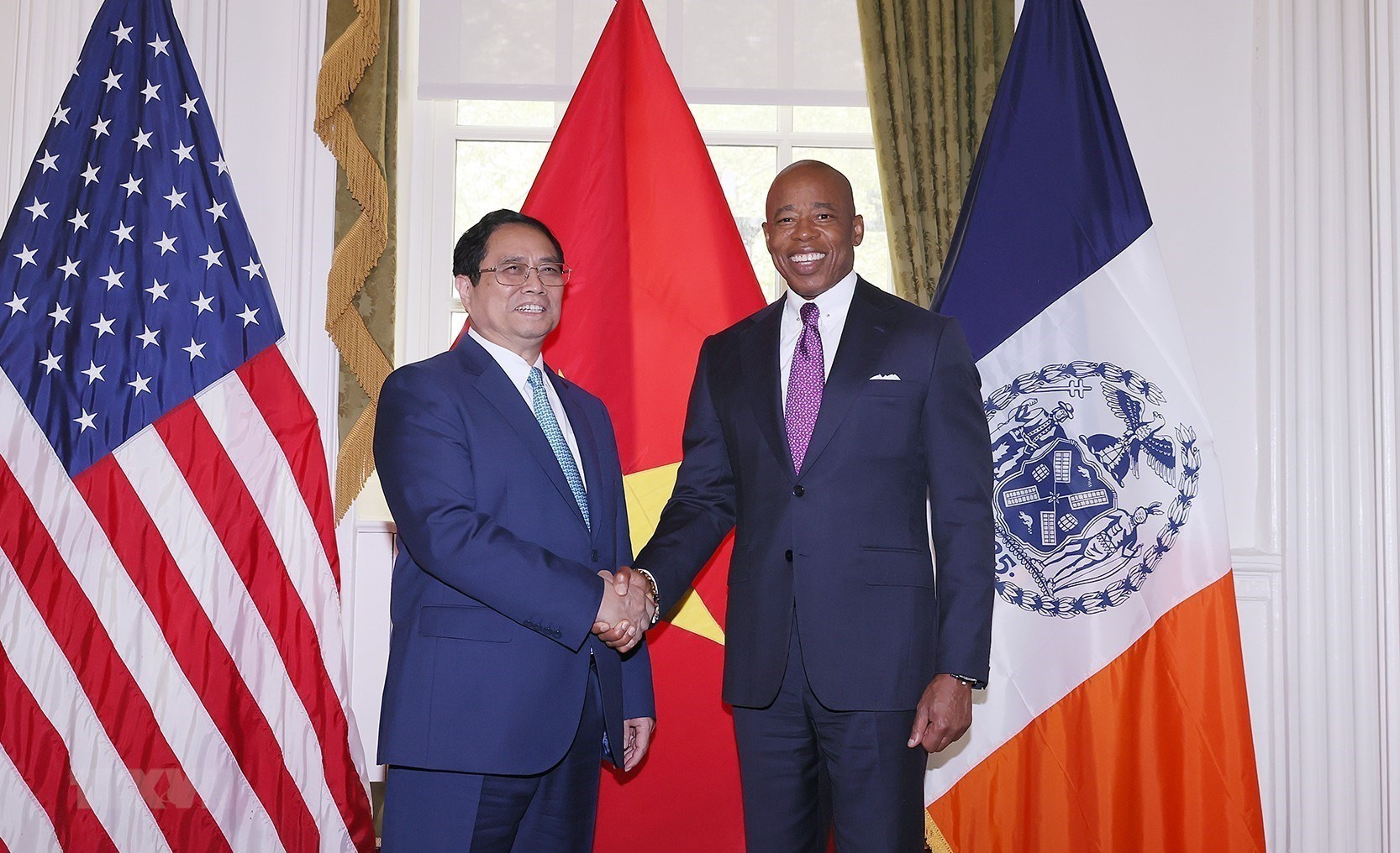 Le Premier ministre Pham Minh Chinh rencontre le maire de New York