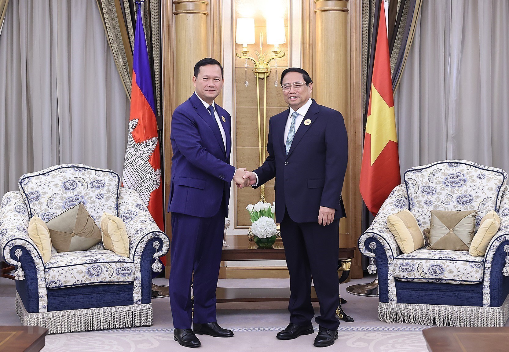 Les Premiers ministres vietnamien et cambodgien se rencontrent en marge du Sommet ASEAN-CCG