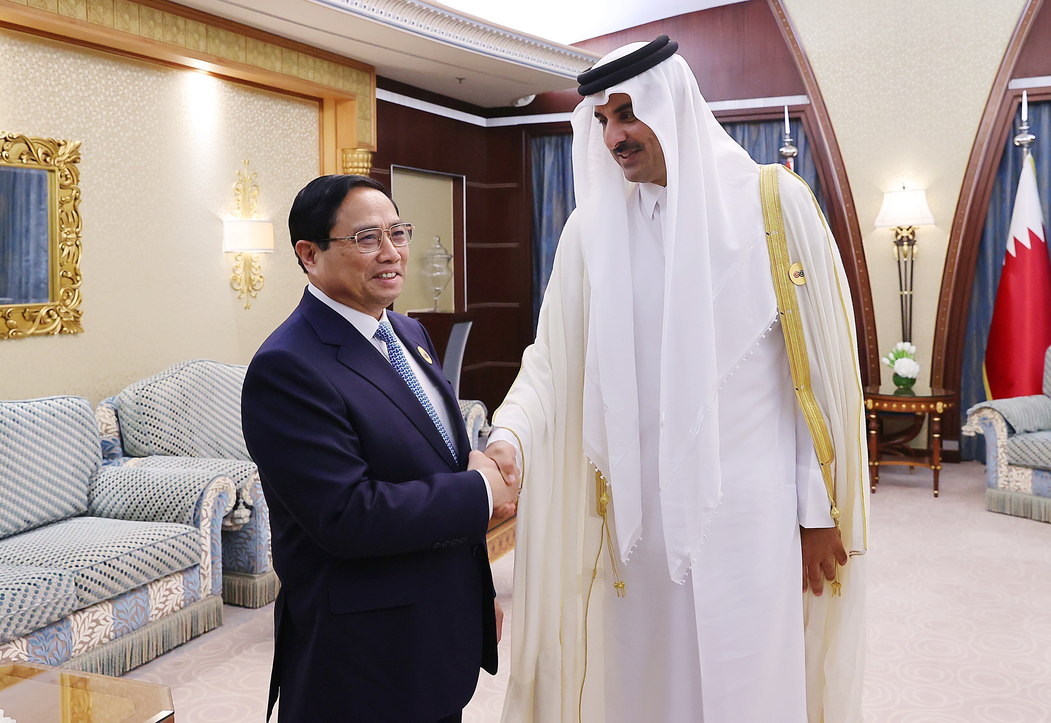 Le Premier ministre Pham Minh Chinh rencontre les dirigeants des pays du Golfe