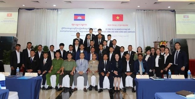 Cours de formation sur la désintoxication et la réhabilitation des toxicomanes au Cambodge