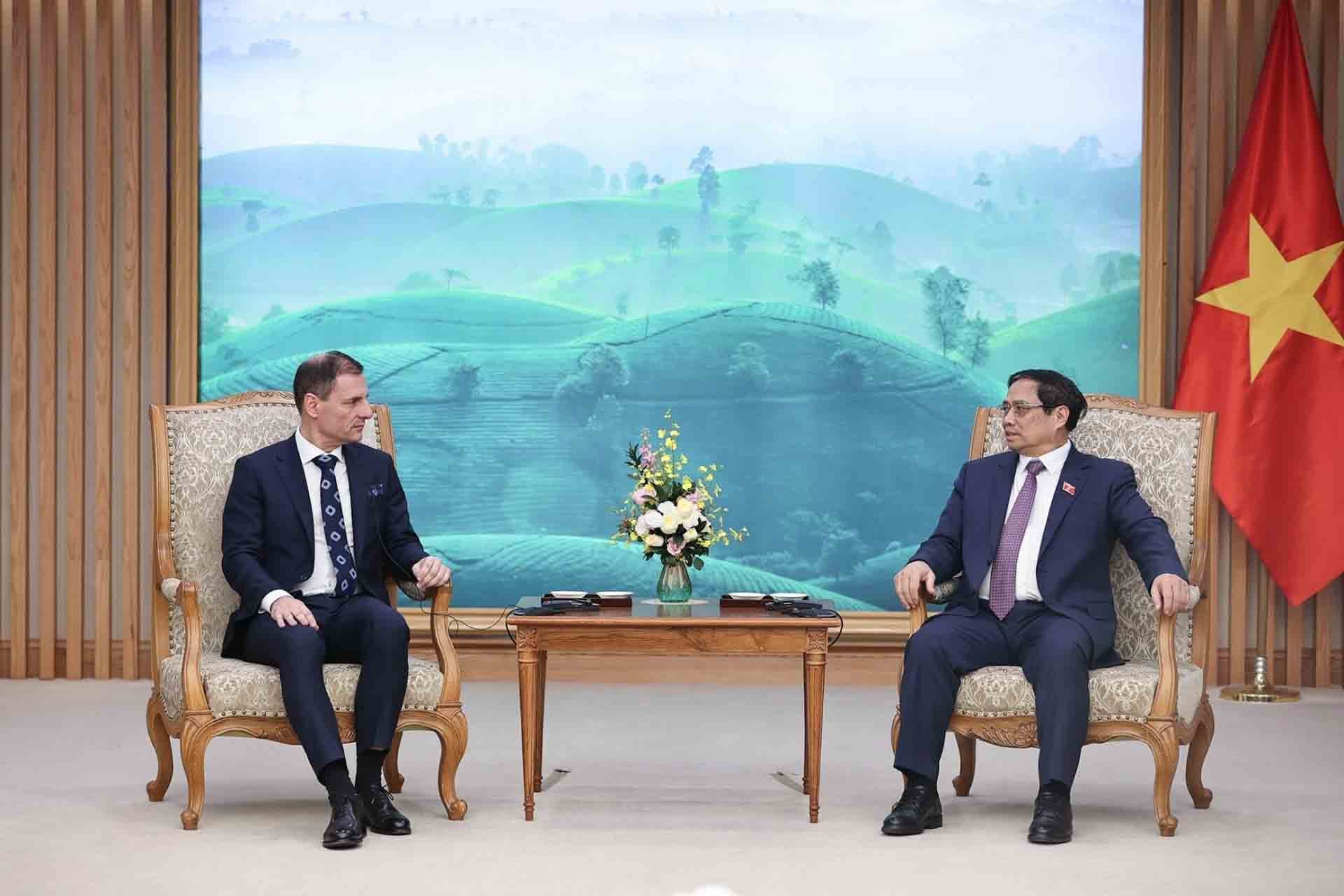 Le Premier ministre Pham Minh Chinh reçoit le ministre hongrois de la Justice