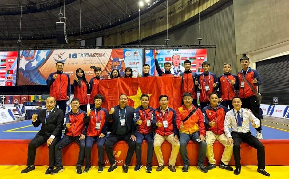 Le Vietnam termine deuxième aux 16èmes Championnats du monde de Wushu